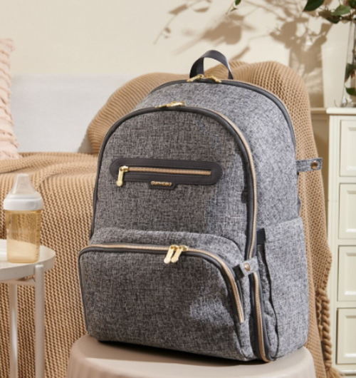 Large Capacity Diaper Bag Backpack with Stroller Straps - Waterproof Travel Maternity Bag for Mom and Dad - Multi-Function Baby Nappy Bag with Insulated Pockets, Tissue Pocket, and Laptop Compartment - Stylish Designer Nursery Bag