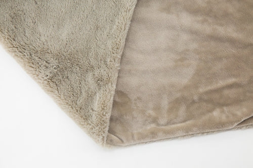 Ultra-Soft Plush Bunny Baby Security Blanket & Throw Set - Luxury Faux Fur Stuffed Animal Lovey - Cozy Nursery Swaddle for Newborns, Infants, and Toddlers - Gender Neutral Gray and Pink Rabbit Comforter - Essential Baby Shower Gift